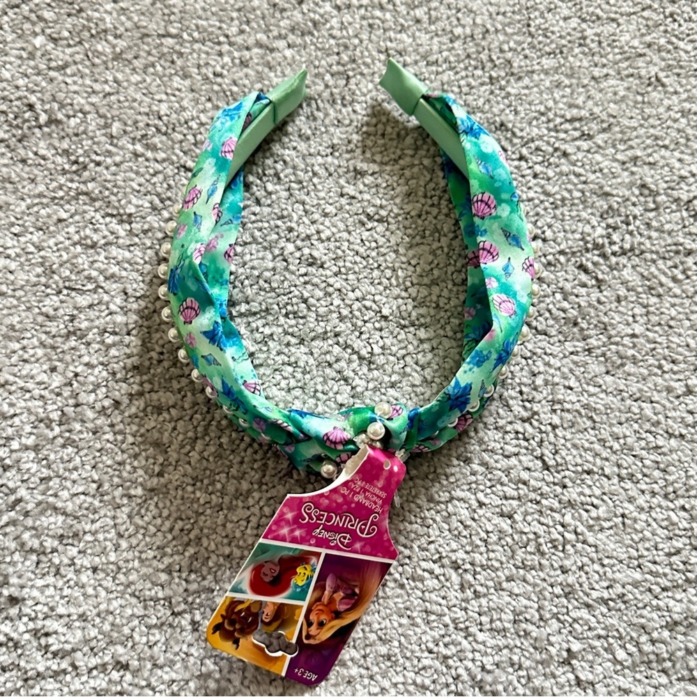 Disney Princess Aqua and Pink Seashell Headband